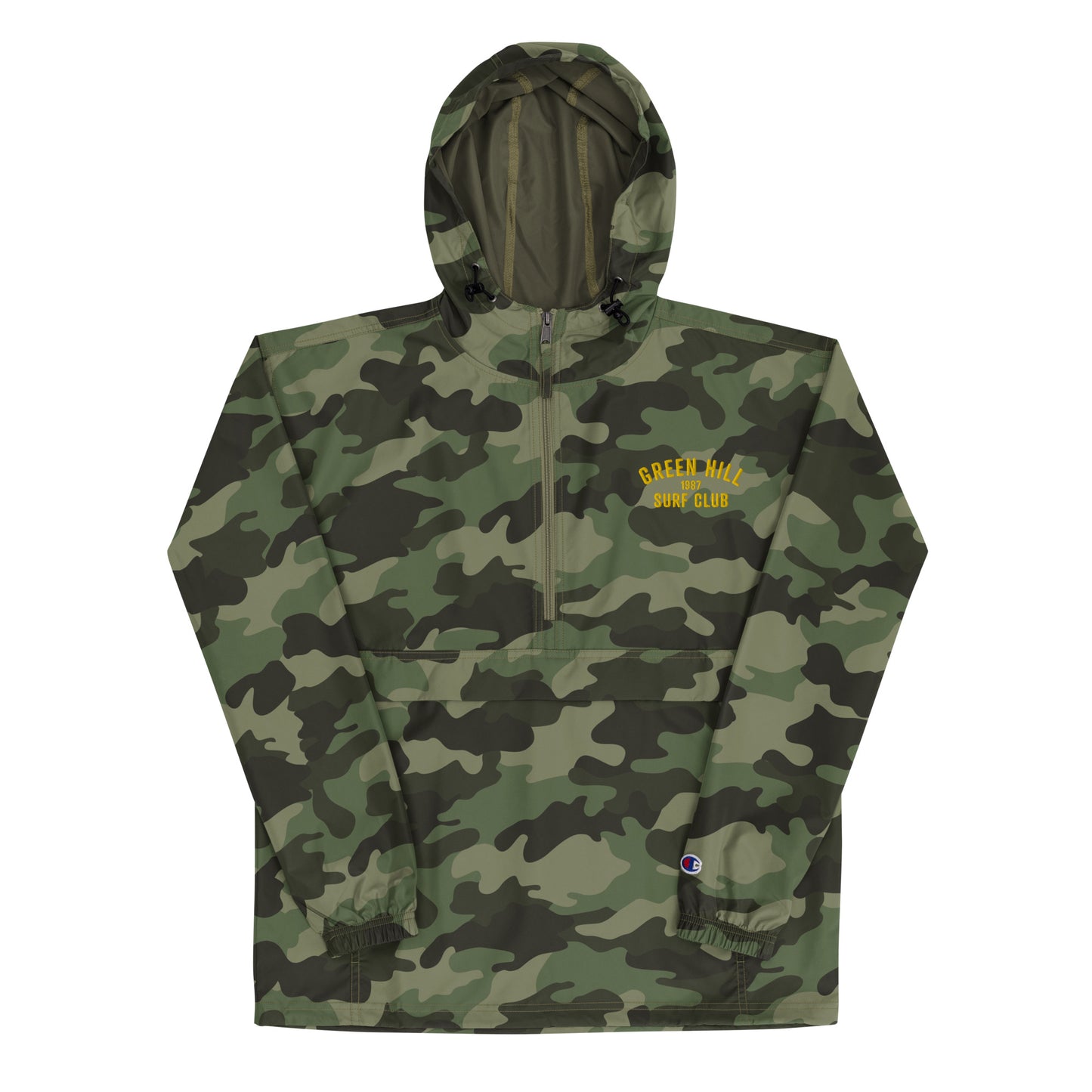 Green Hill Surf Club Packable Jacket - Camo - Green Hill Surf Club