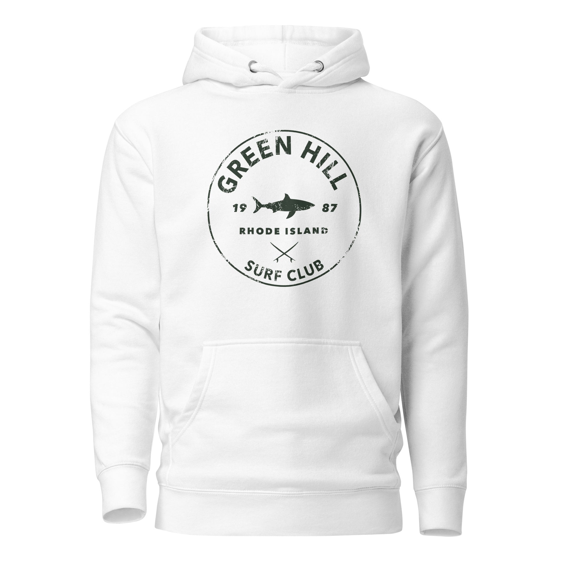 Green Hill Surf Club Hoodie - White - Green Hill Surf Club