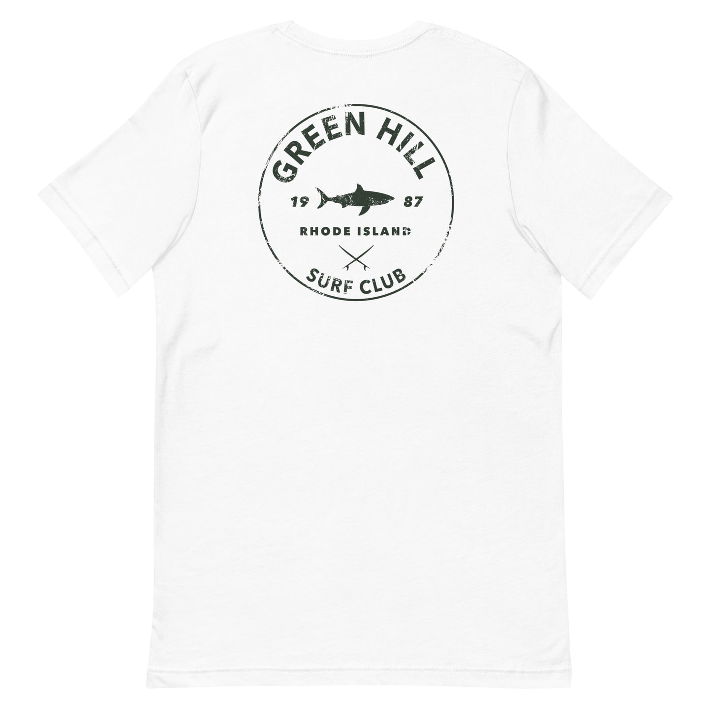 GHSC T-Shirt - White - Green Hill Surf Club