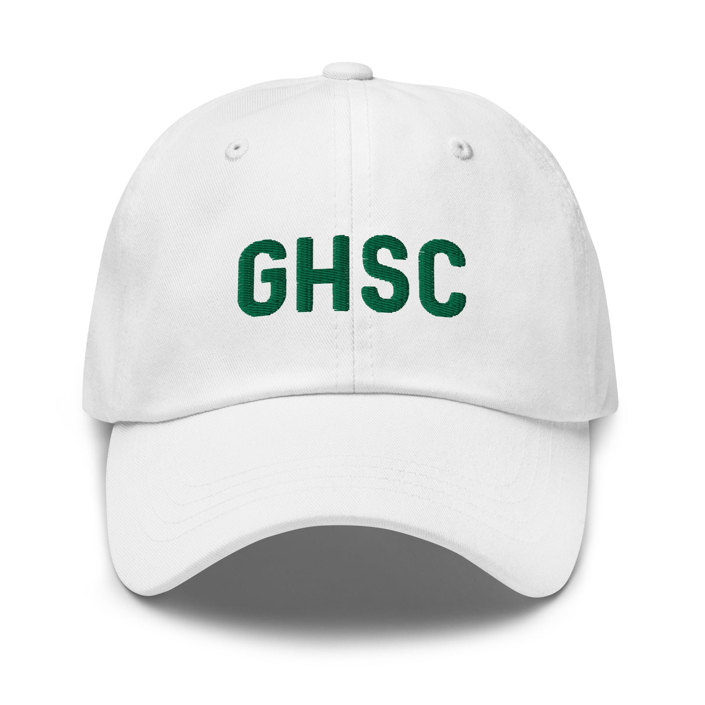 White GHSC Dad Hat - Green Hill Surf Club