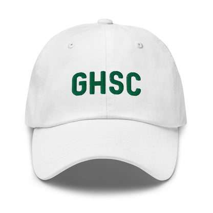 White GHSC Dad Hat - Green Hill Surf Club