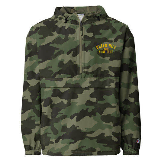 Green Hill Surf Club Packable Jacket - Camo - Green Hill Surf Club