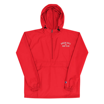 Green Hill Surf Club Packable Jacket - Red - Green Hill Surf Club