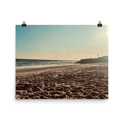 Green Hill Beach Golden Hour Print