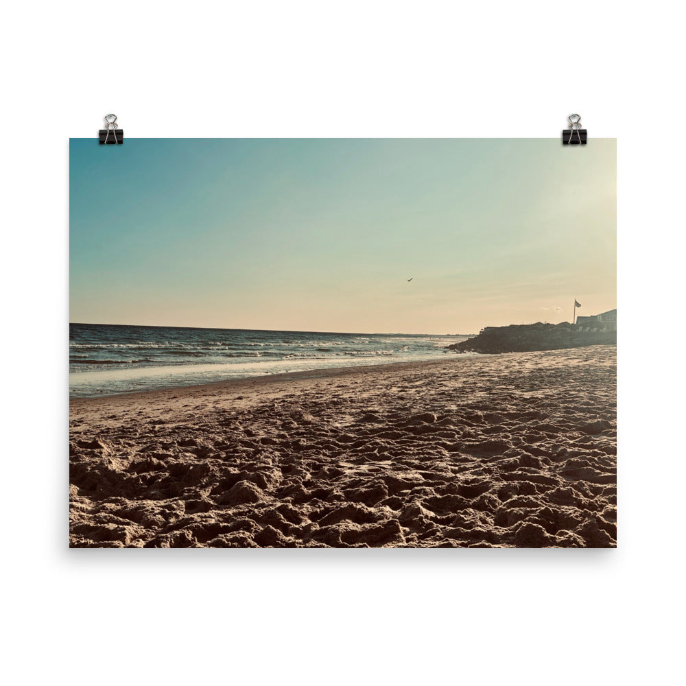 Green Hill Beach Golden Hour Print