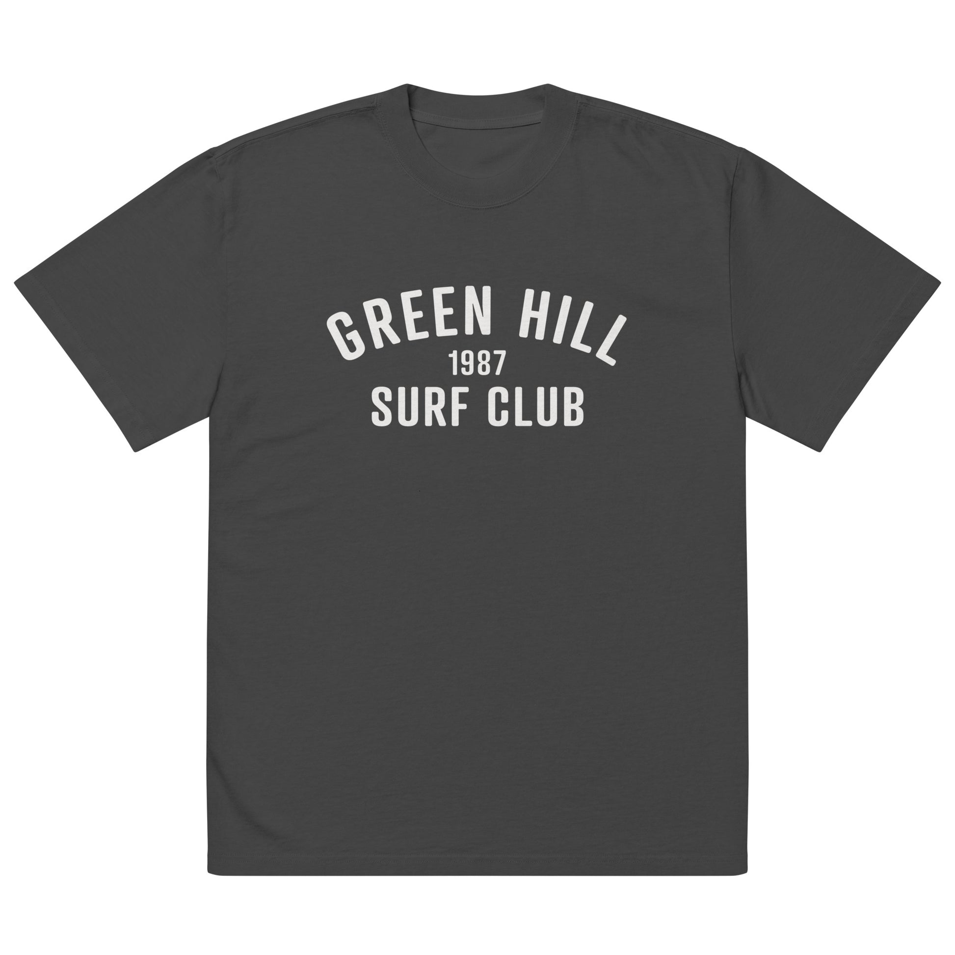 Green Hill Surf Club Oversized Faded T-Shirt - Faded Black - Green Hill Surf Club