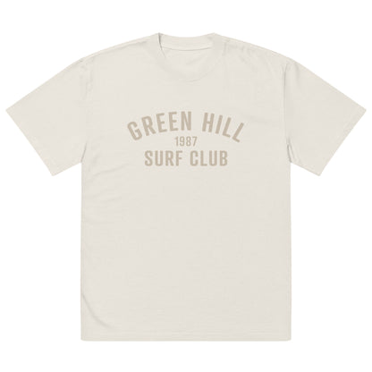 Green Hill Surf Club Oversized Faded T-Shirt - Faded Bone - Green Hill Surf Club