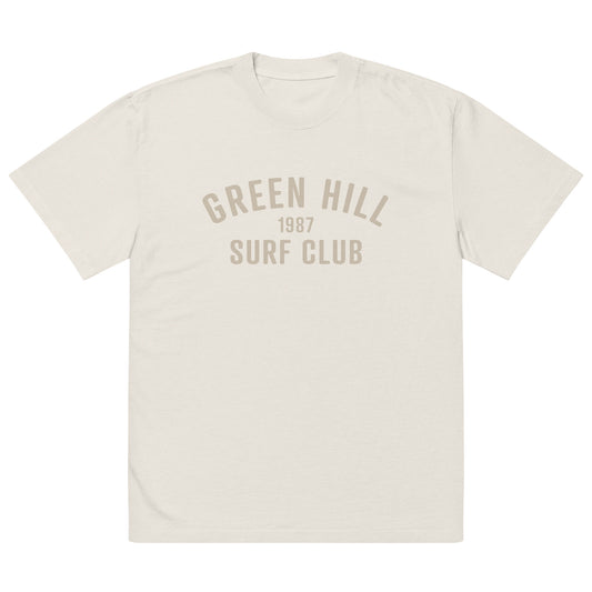 Green Hill Surf Club Oversized Faded T-Shirt - Faded Bone - Green Hill Surf Club