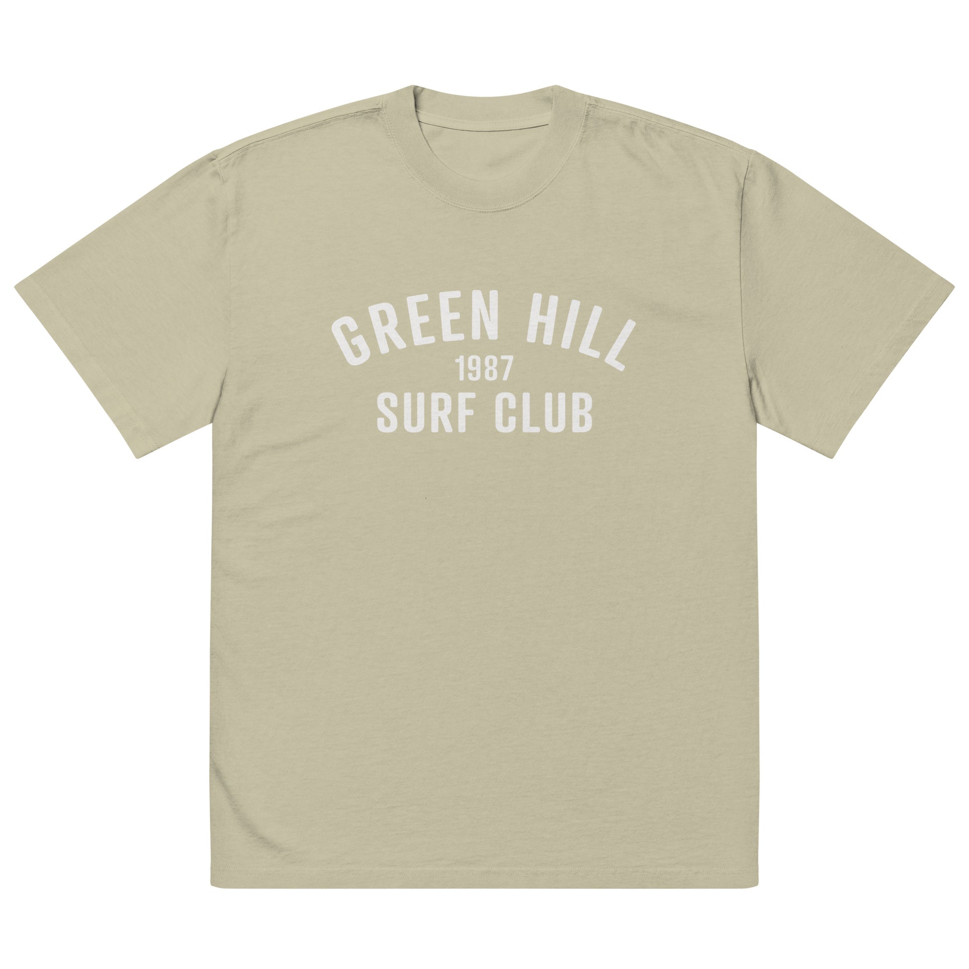 Green Hill Surf Club Oversized Faded T-Shirt - Faded Sage - Green Hill Surf Club