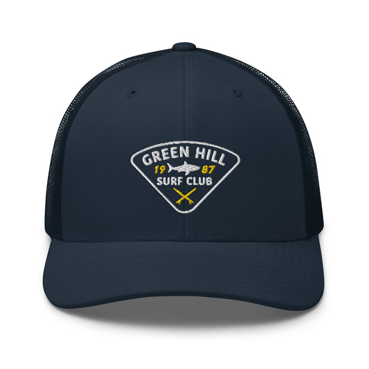 Green Hill Surf Club Trucker Hat - Navy - Green Hill Surf Club