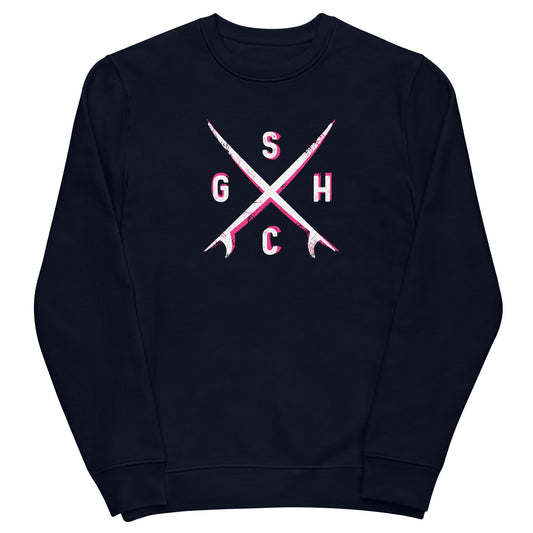 GHSC Organic Cotton Crew Sweatshirt - Navy - Green Hill Surf Club