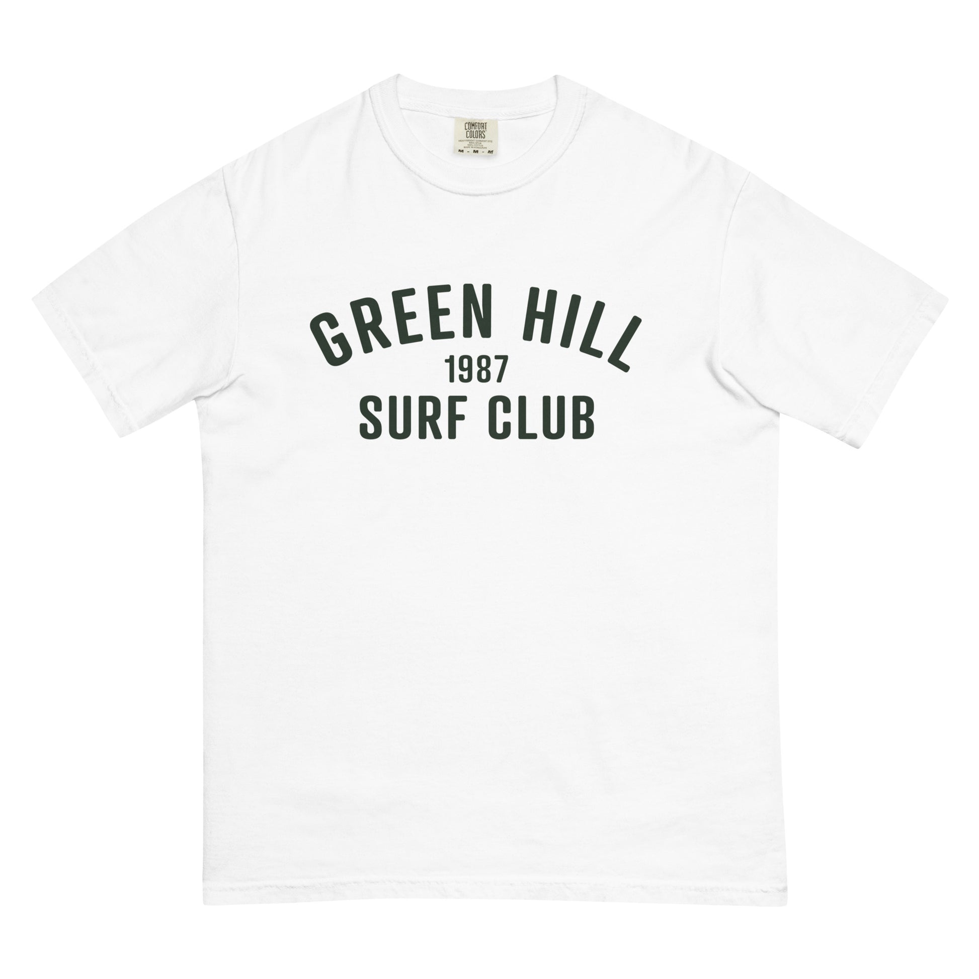 Green Hill Surf Club Heavyweight T-Shirt White - Green Hill Surf Club