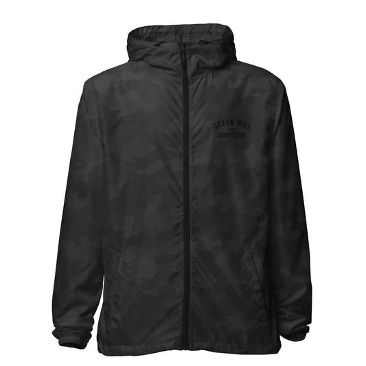 GHSC Camo Windbreaker - Black - Green Hill Surf Club