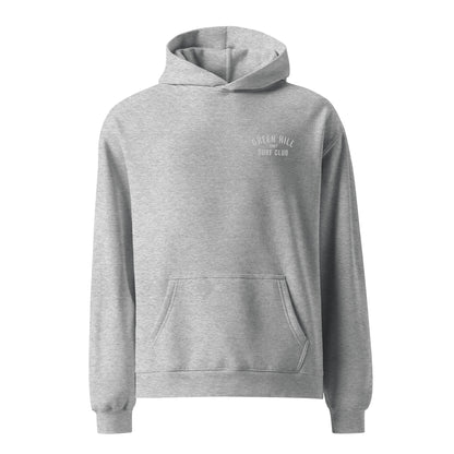 Green Hill Surf Club Oversized Embroidered Hoodie - Heather Grey - Green Hill Surf Club