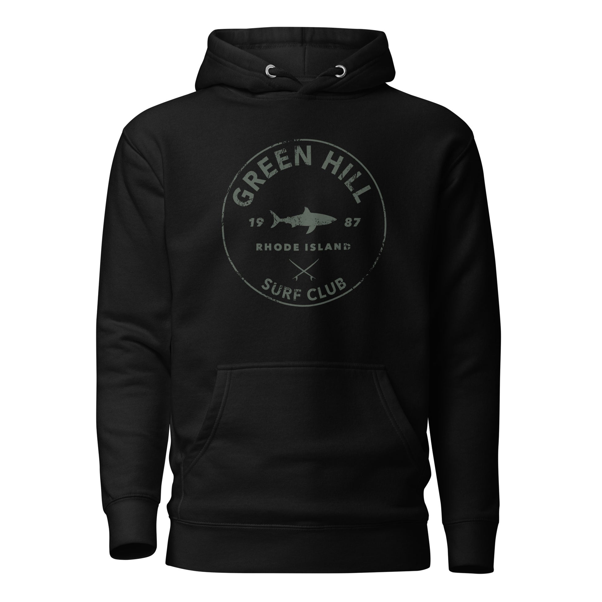 Green Hill Surf Club Hoodie - Black - Green Hill Surf Club